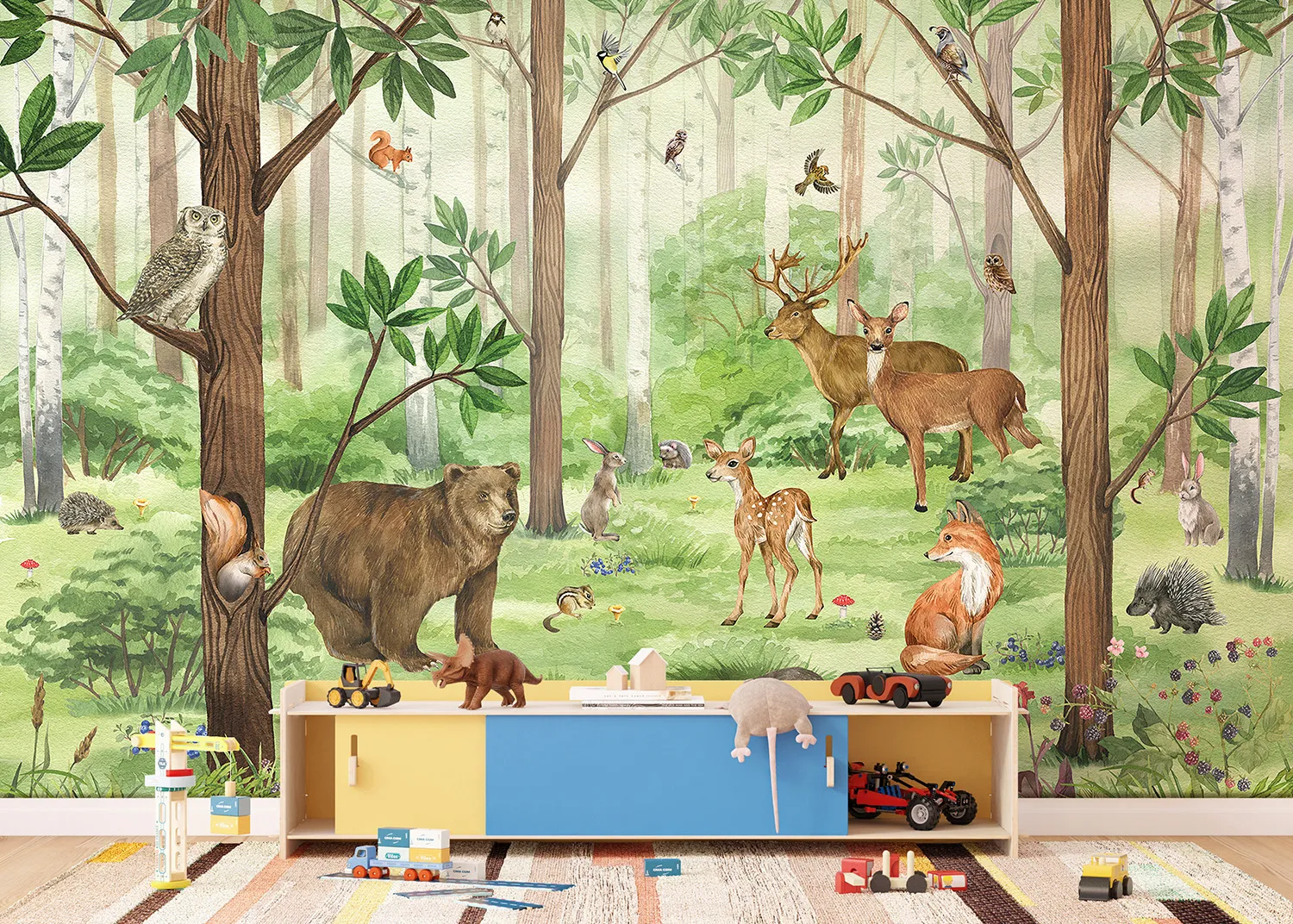 Wall Mural Playful Forest, 375 x 270 cm, FT5P 3053 3