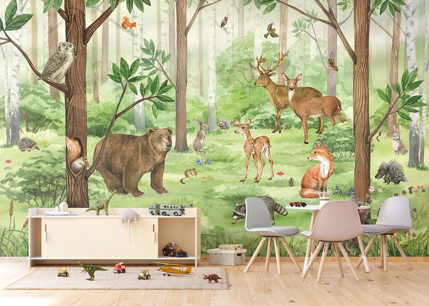Wall Mural Playful Forest, 375 x 270 cm, FT5P 3053 2
