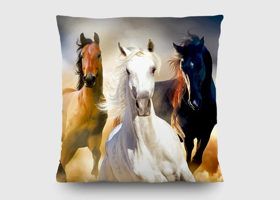 Cushion Horses, 45 x 45 cm, CN 3602 - Image 2
