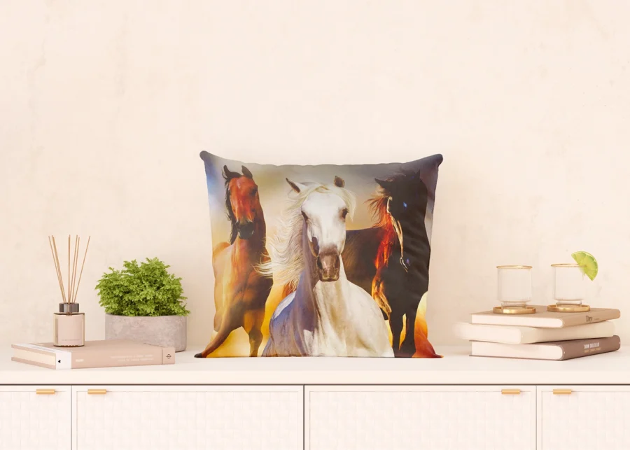 Cushion Horses, 45 x 45 cm, CN 3602 - Image 6
