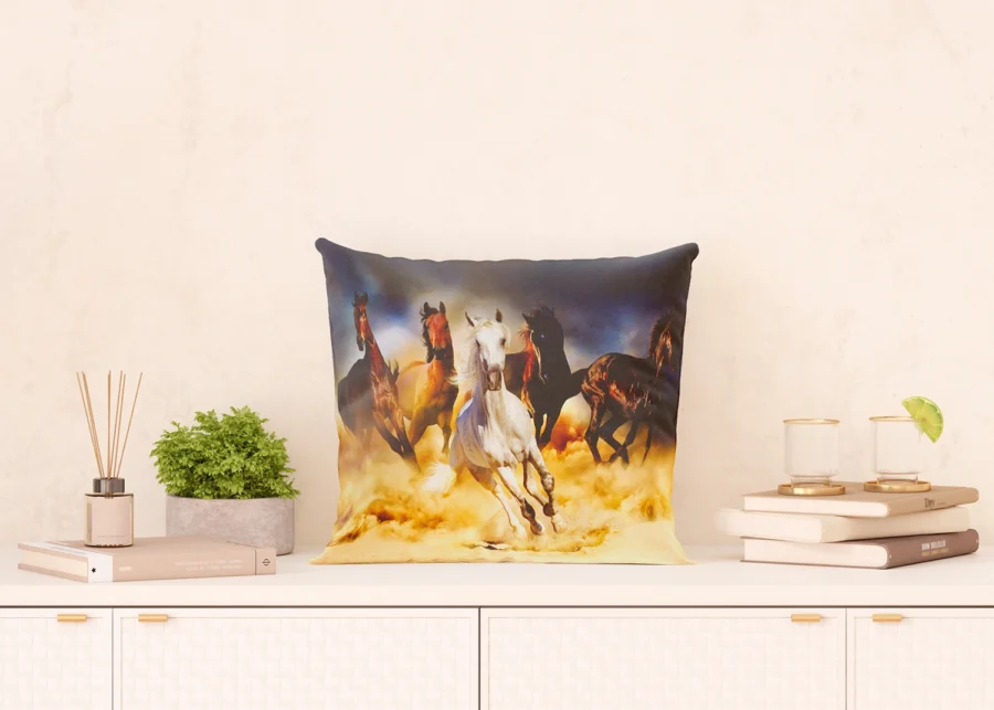 Cushion Horses, 45 x 45 cm, CN 3602 - Image 5