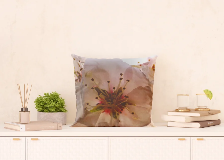 Cushion White Orchid, 45 x 45 cm, CN 3606 - Image 5