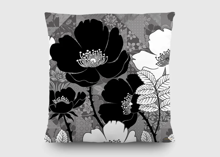 Cushion Peonies Floral, 45 x 45 cm, CN 3621 - Image 2