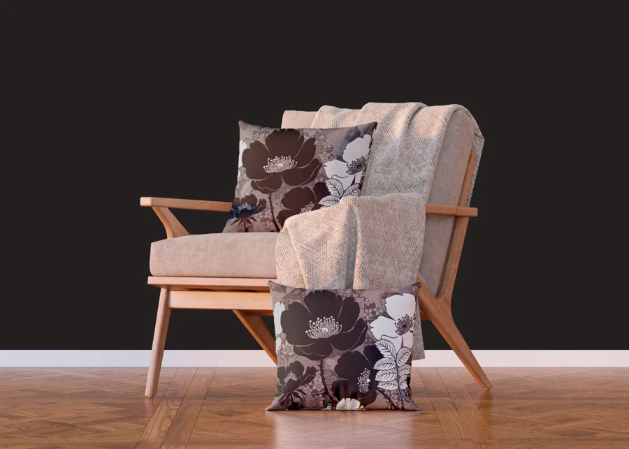 Cushion Peonies Floral, 45 x 45 cm, CN 3621 - Image 4