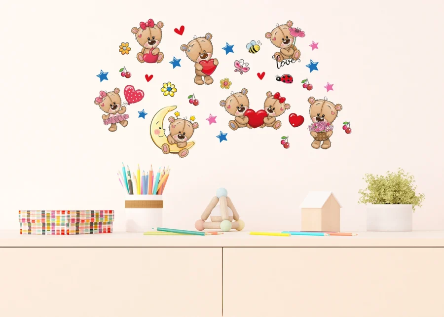 Wall Stickers Bears, 30 x 30 cm, DKS 3913 - Image 2