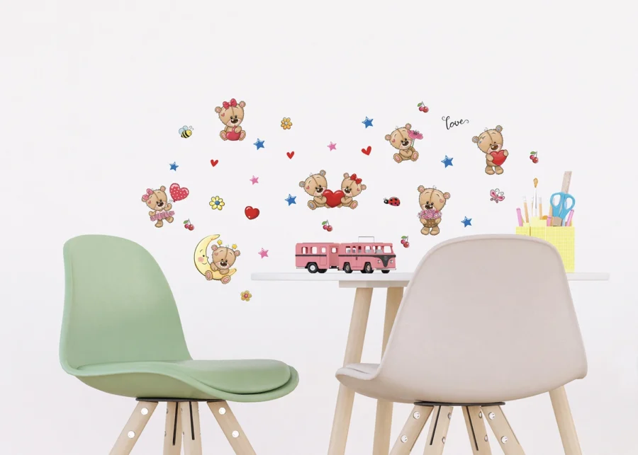 Wall Stickers Bears, 30 x 30 cm, DKS 3913 - Image 4