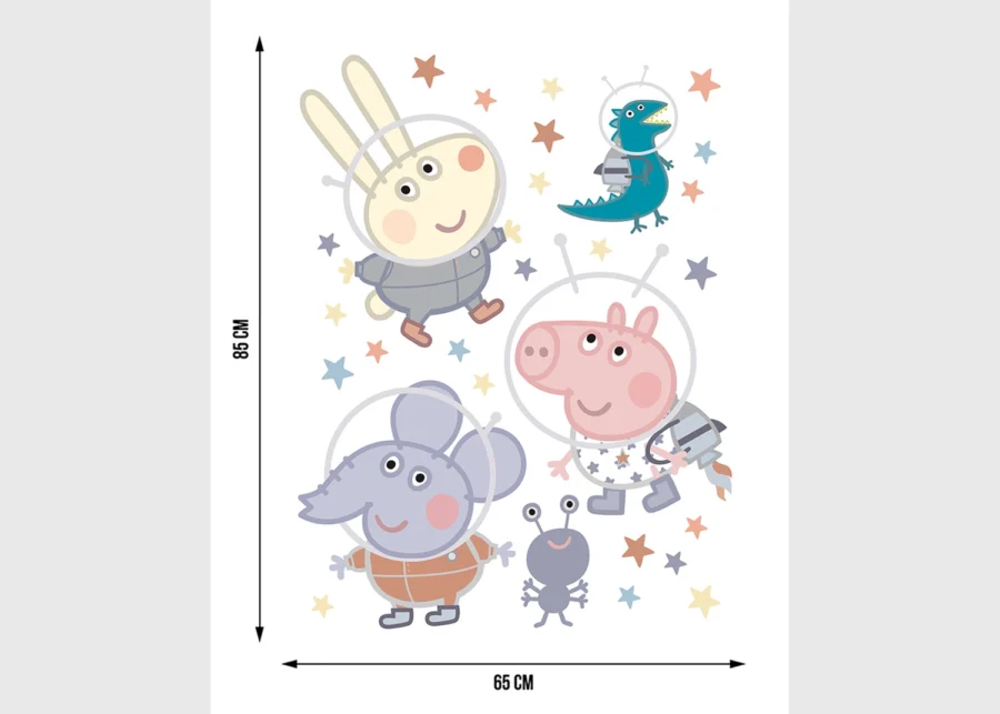 Wall Stickers Peppa Pig in Space, 65 x 85 cm, DK 2345 - Image 4