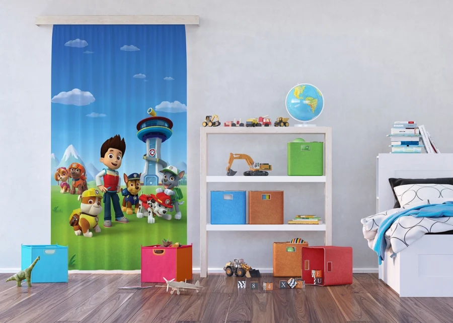 Dětsky dekorativní závěs Tlapková Patrola | 140 x 245 cm | FCPL 6167