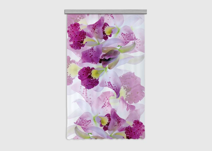 Curtain Violet Florals, 140 x 245 cm, FCPL 6523