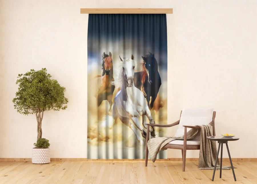 Curtain Horses, 140 x 245 cm, FCPL 6576 - Image 2