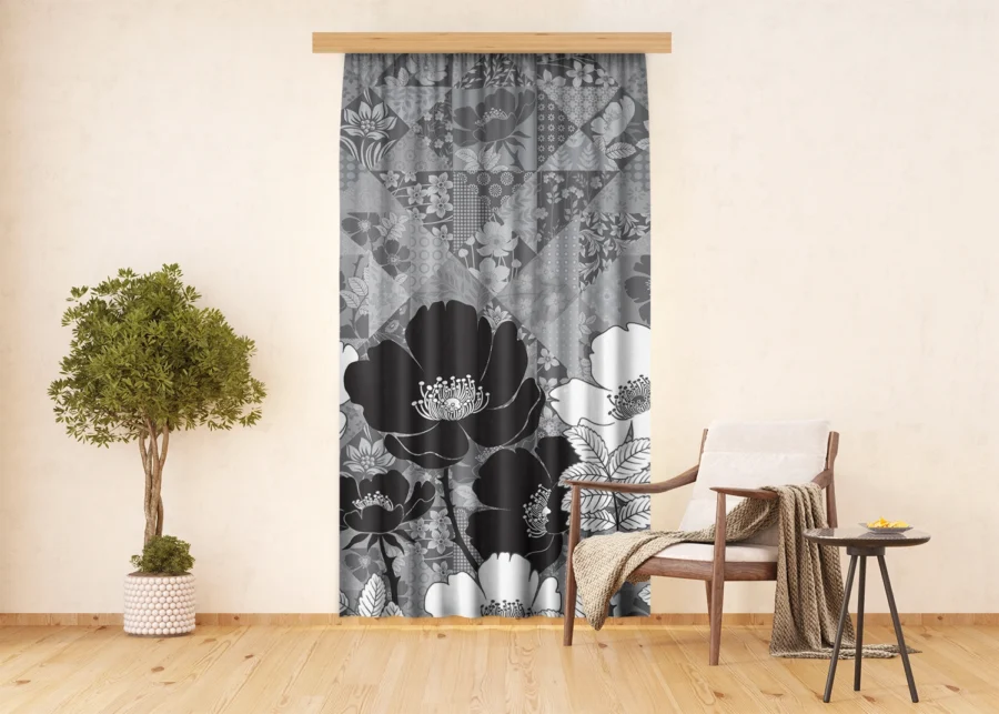 Curtain Peonies Floral, 140 x 245 cm, FCPL 6587 - Image 2