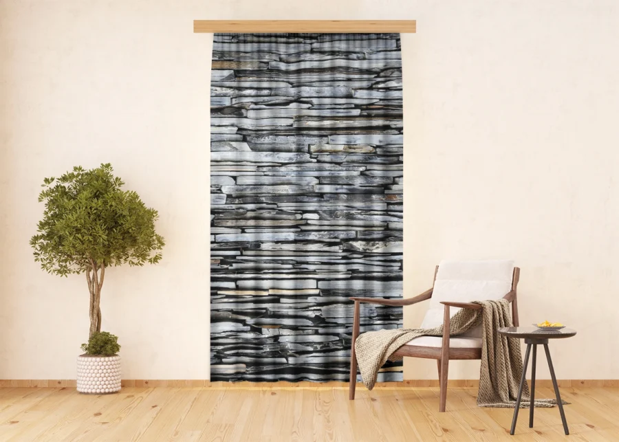 Curtain Stacked Stones, 140 x 245 cm, FCPL 6597 - Image 2