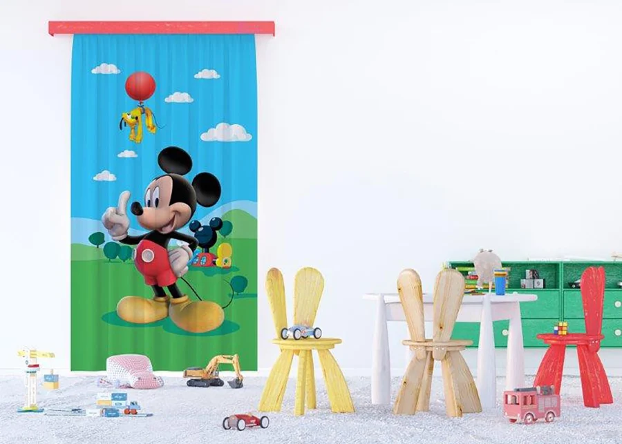 Curtain Mickey Mouse | 140 x 245 cm | FCSL 7141 - Image 3