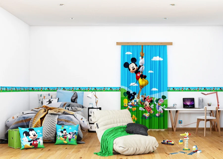 Curtain Mickey Mouse | 140 x 245 cm | FCSL 7141 - Image 2