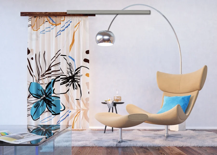 Curtain Vector Graphics, 140 x 245 cm, FCSL 7601 - Image 2