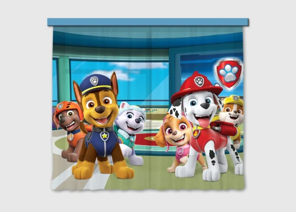 Curtain Paw Patrol Station, 180 x 160 cm, FCSXL 4388