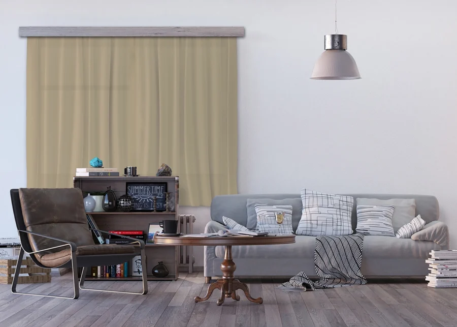 Curtain Dark Beige, 180 x 160 cm, FCSXL 4819 - Image 3