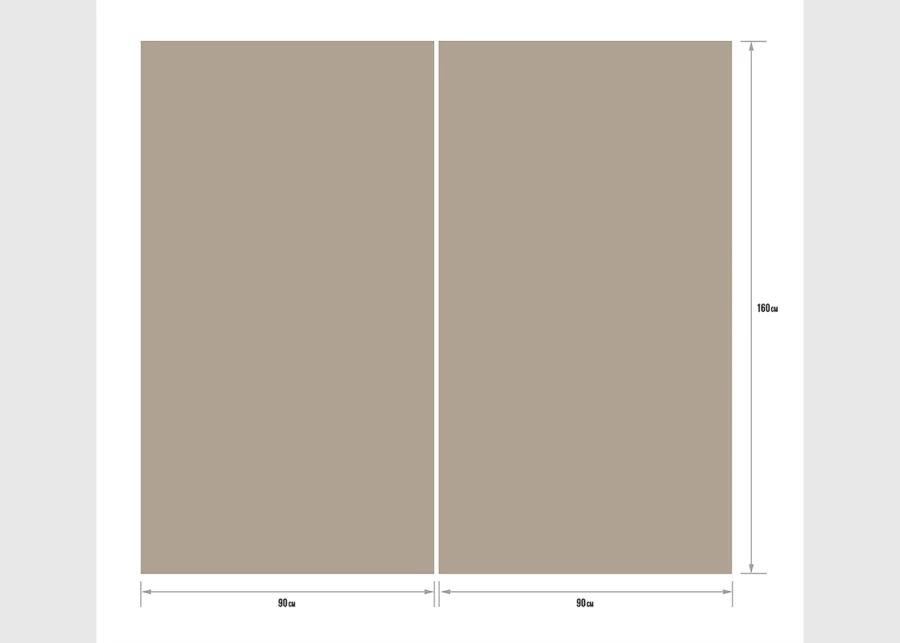 Curtain Dark Beige, 180 x 160 cm, FCSXL 4819 - Image 4