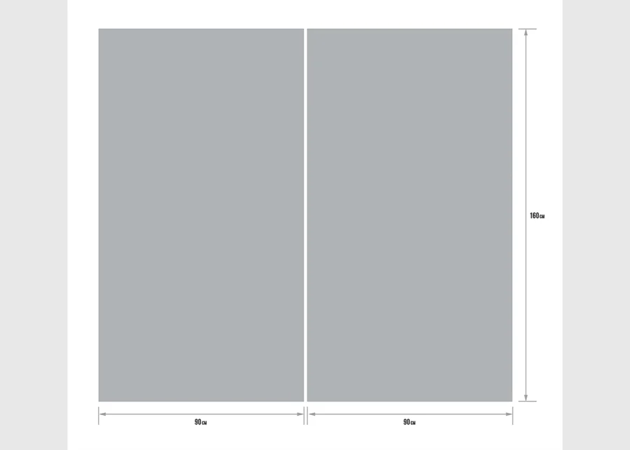Curtain Grey, 180 x 160 cm, FCSXL 4820 - Image 3