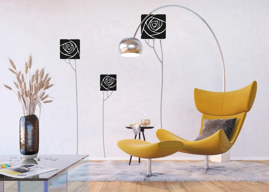 Wall Stickers Roses in the Frame, 65 x 85 cm, FL 0478 - Image 4