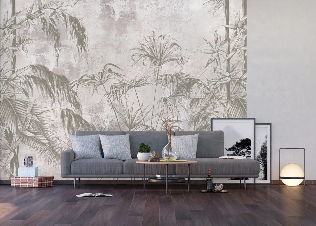 Wall Mural Concrete Tropics, 375 x 270 cm, FT5P 3037 3