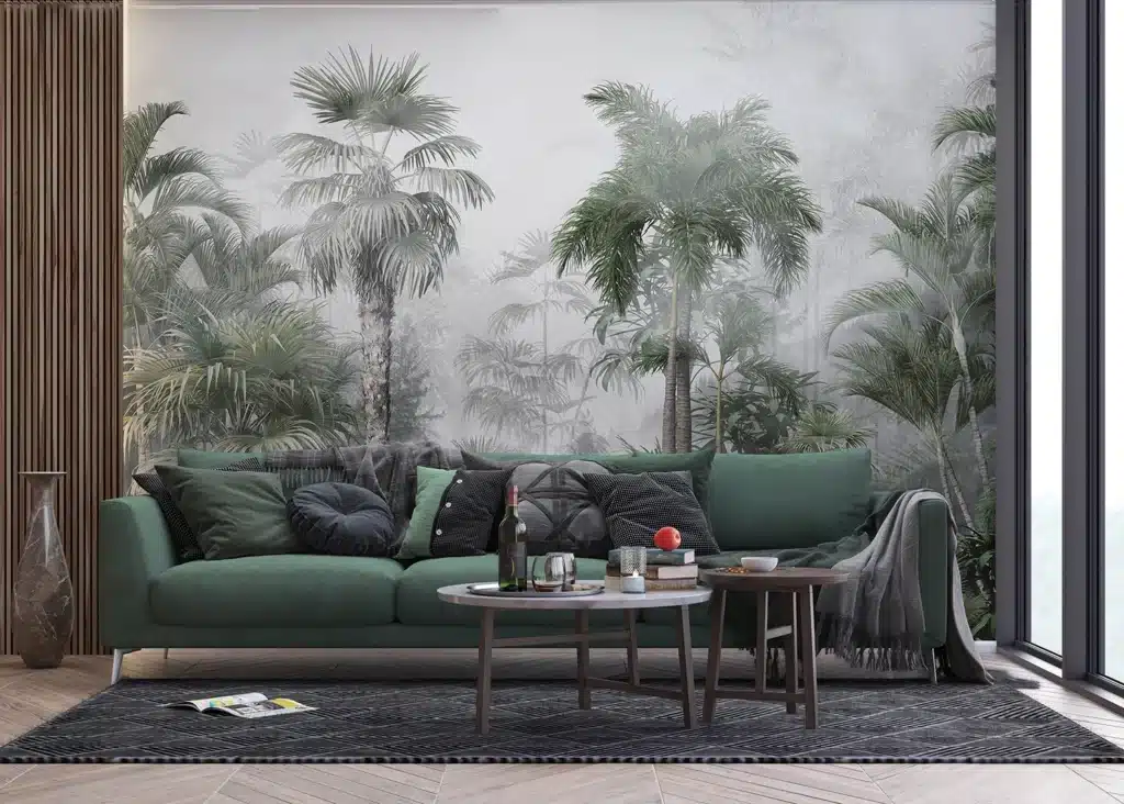 Custom Size Wall Mural Tropical Forest | Premium Non-Woven Wallpaper | FT5P3039