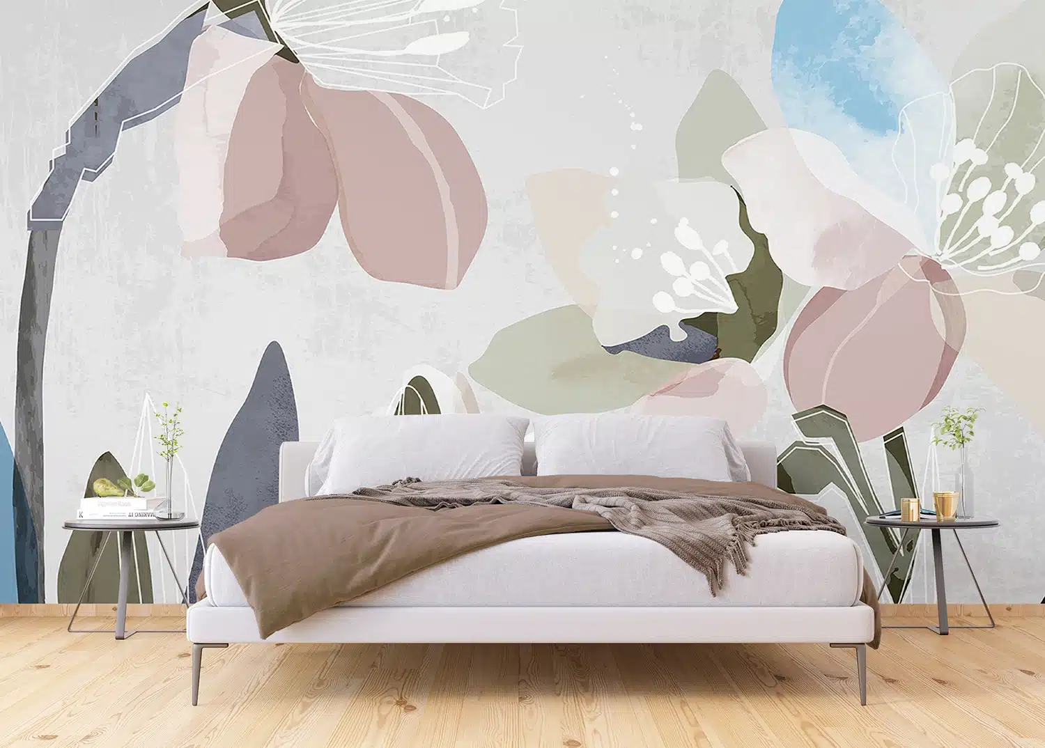 Custom Size Wall Mural Tender Floral | Premium Non-Woven Wallpaper | FT5P3041 4