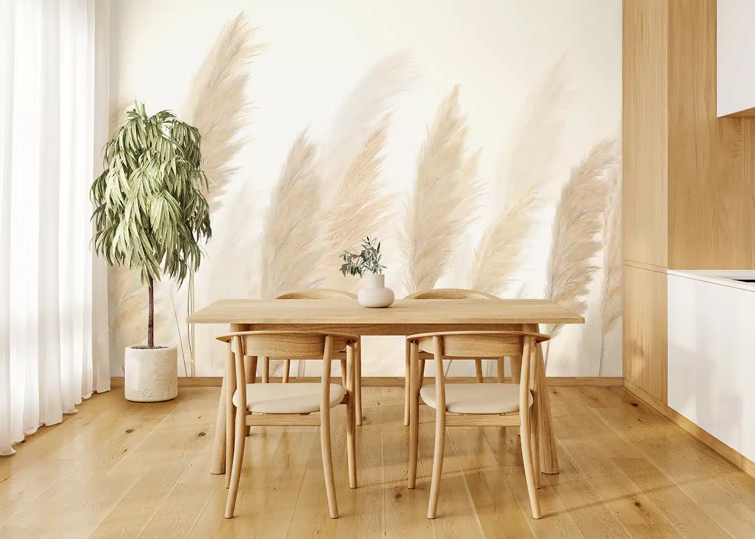 Custom Size Wall Mural Pampas | Premium Non-Woven Wallpaper | FT5P3057