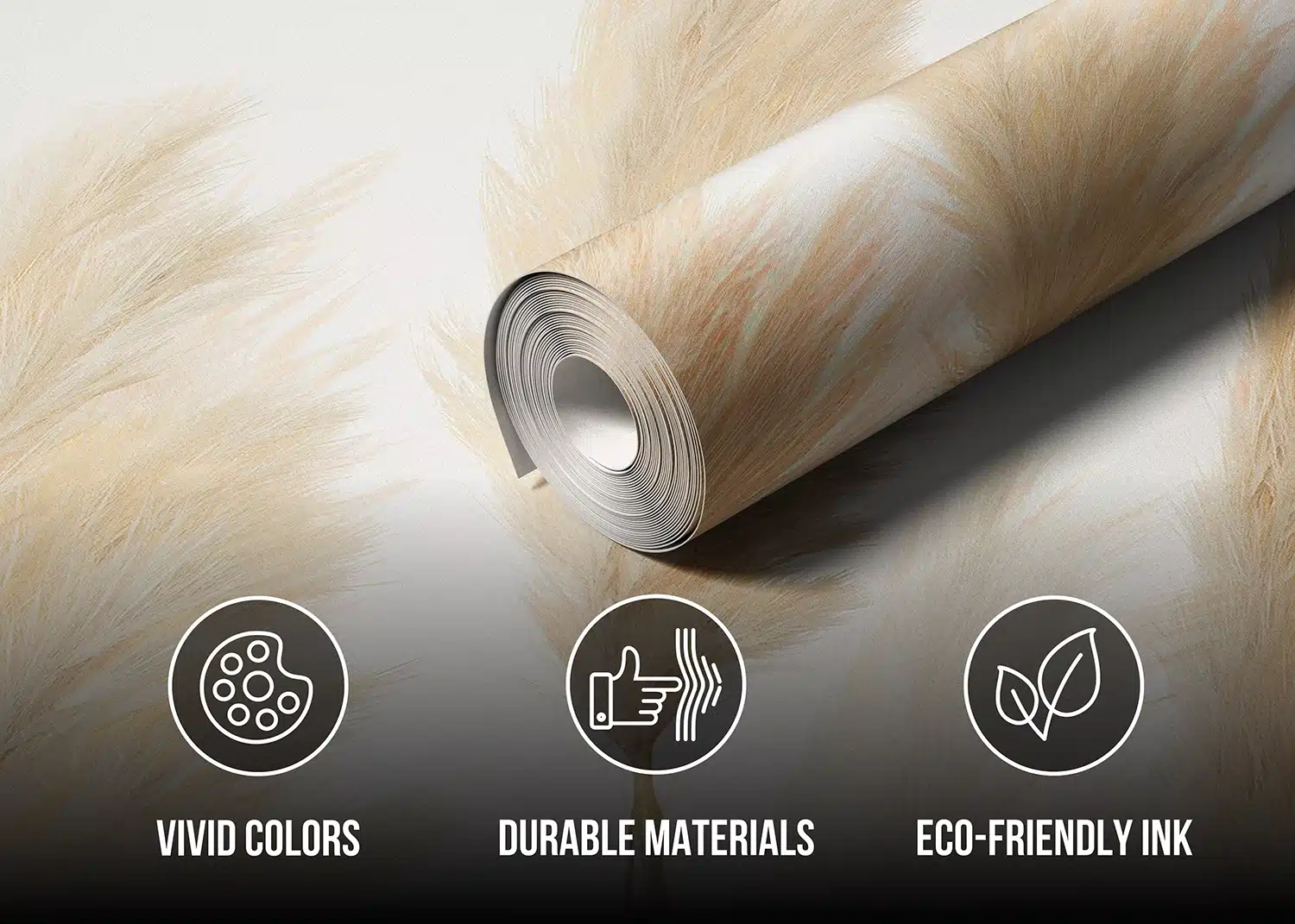 Custom Size Wall Mural Pampas | Premium Non-Woven Wallpaper | FT5P3057 4