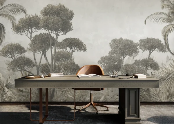 Wall Mural Monochrome Jungle, 375 x 270 cm, FT5P 3061