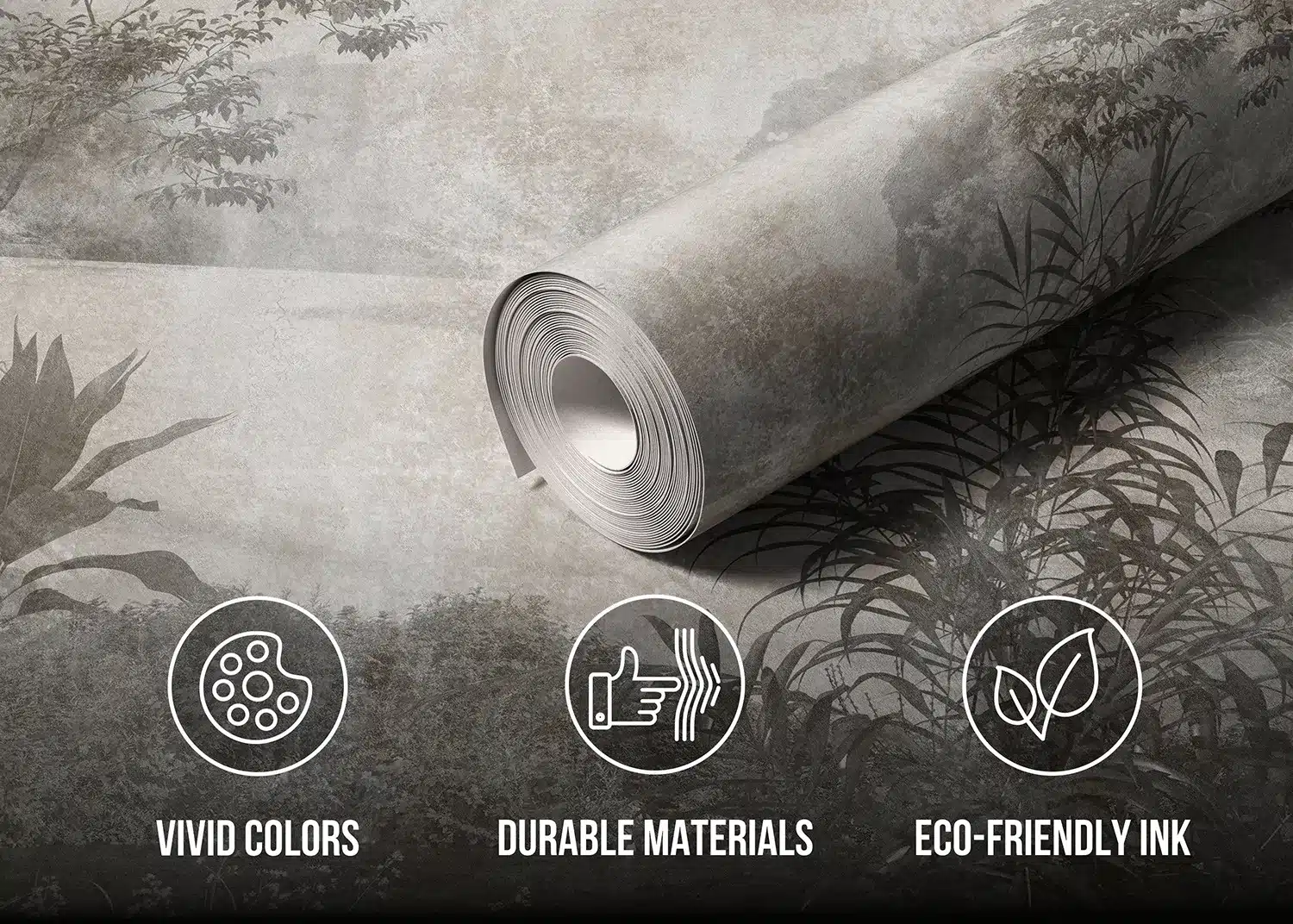 Custom Size Wall Mural Tropical Lake | Premium Non-Woven Wallpaper | FT5P3067 6