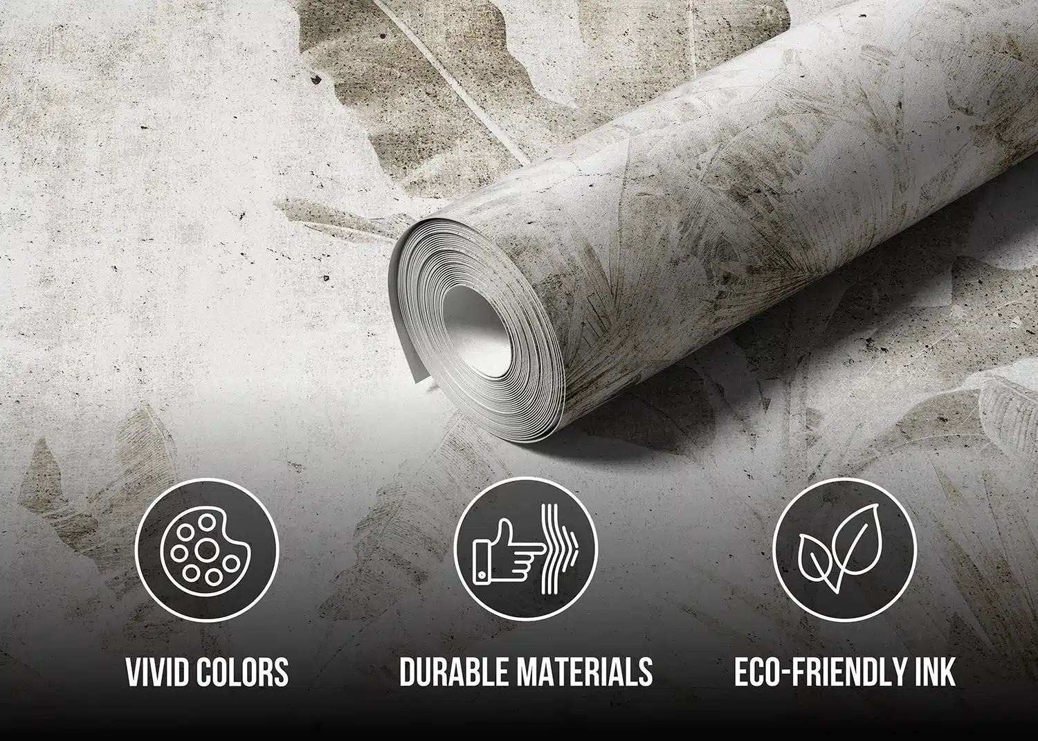 Custom Size Wall Mural Leaves Prints | Premium Non-Woven Wallpaper | FT5P3071 5