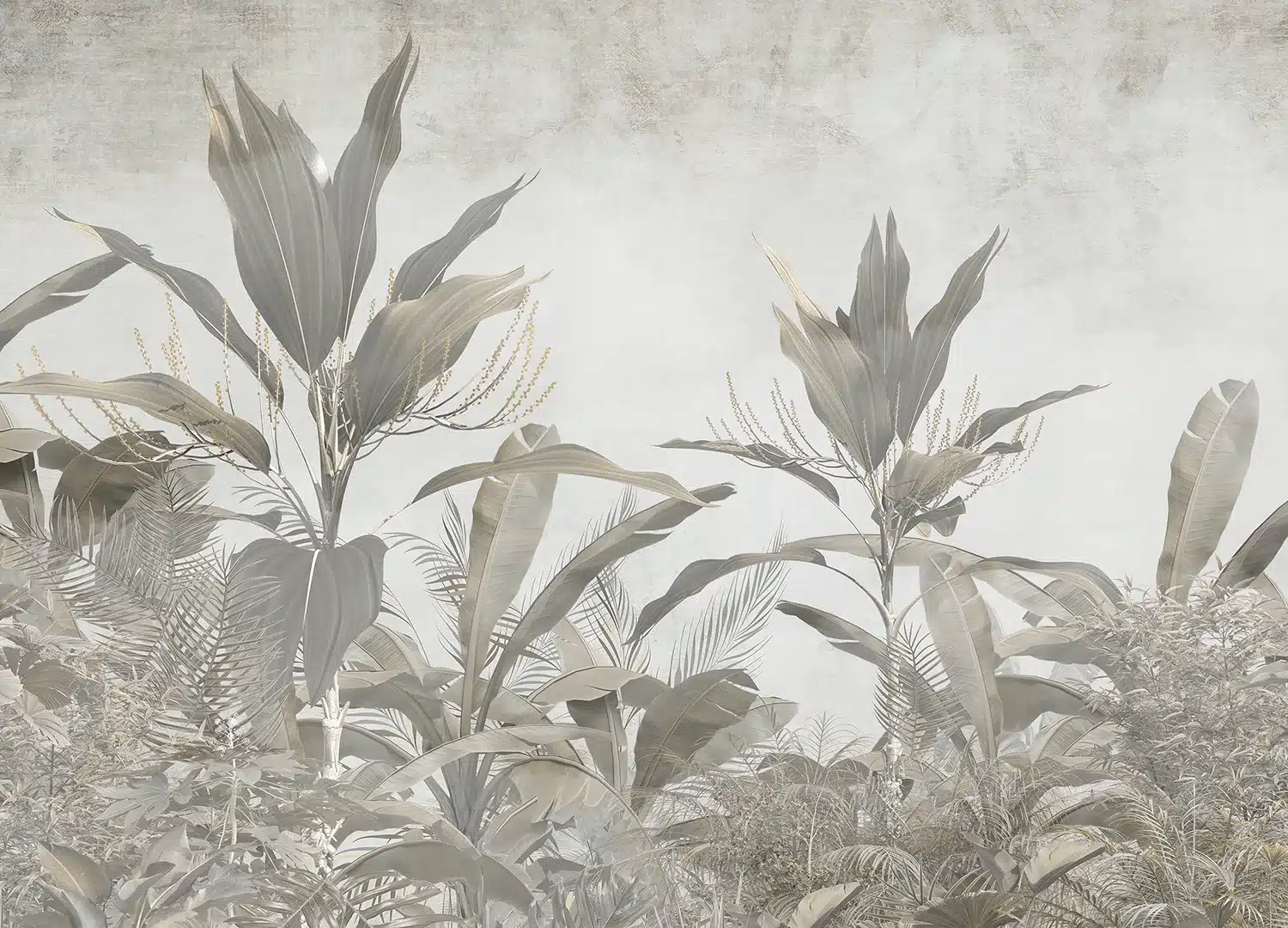 Custom Size Wall Mural Tropical Leaves | Premium Non-Woven Wallpaper | FT5P3073