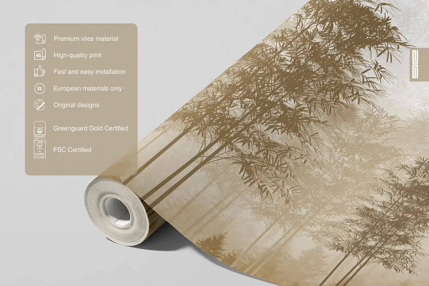 Custom Size Wall Mural Sepia Forest | Premium Non-Woven Wallpaper | FT5P3077 7