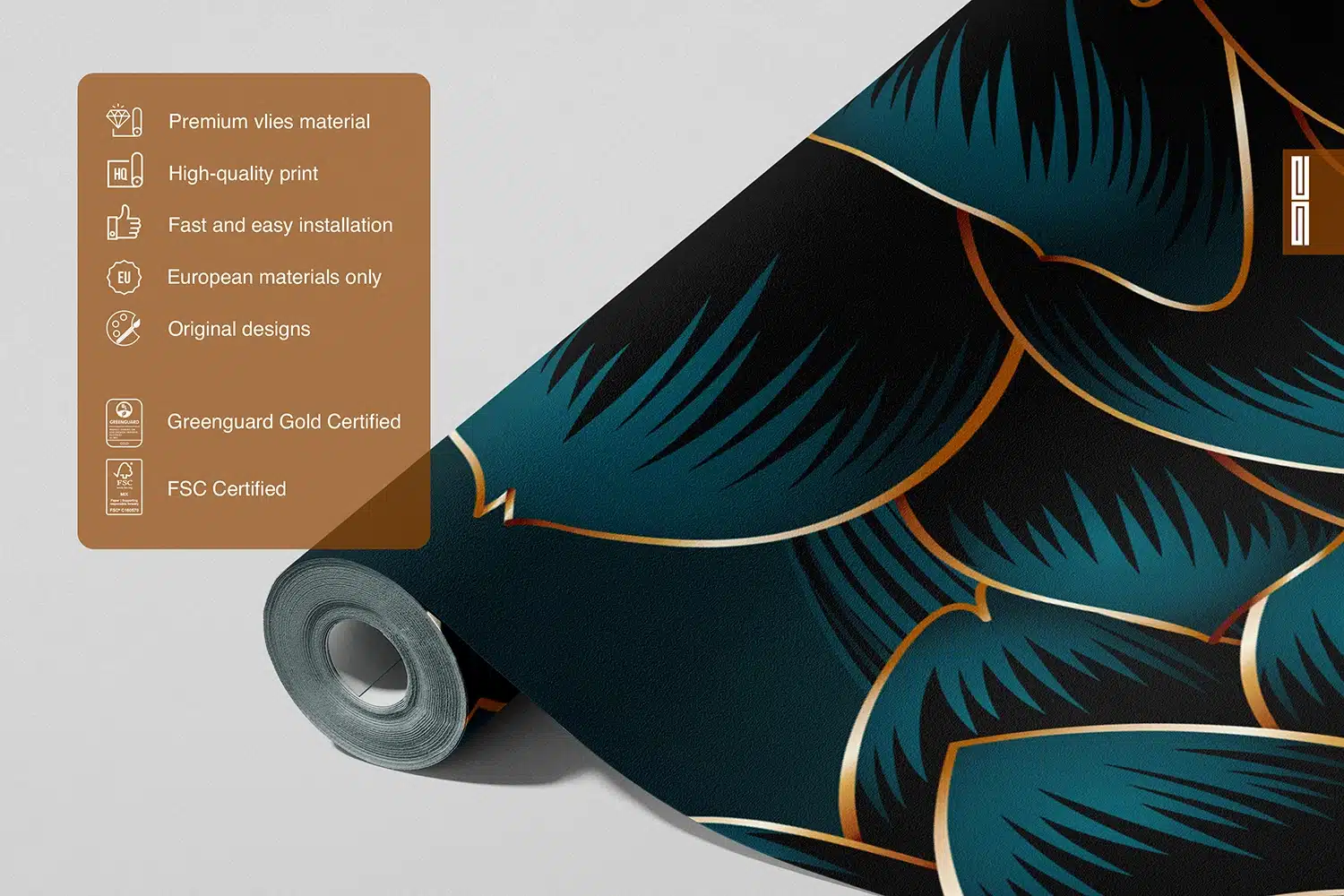 Custom Size Wall Mural Night Dahlia | Premium Non-Woven Wallpaper | FT5P3097 5