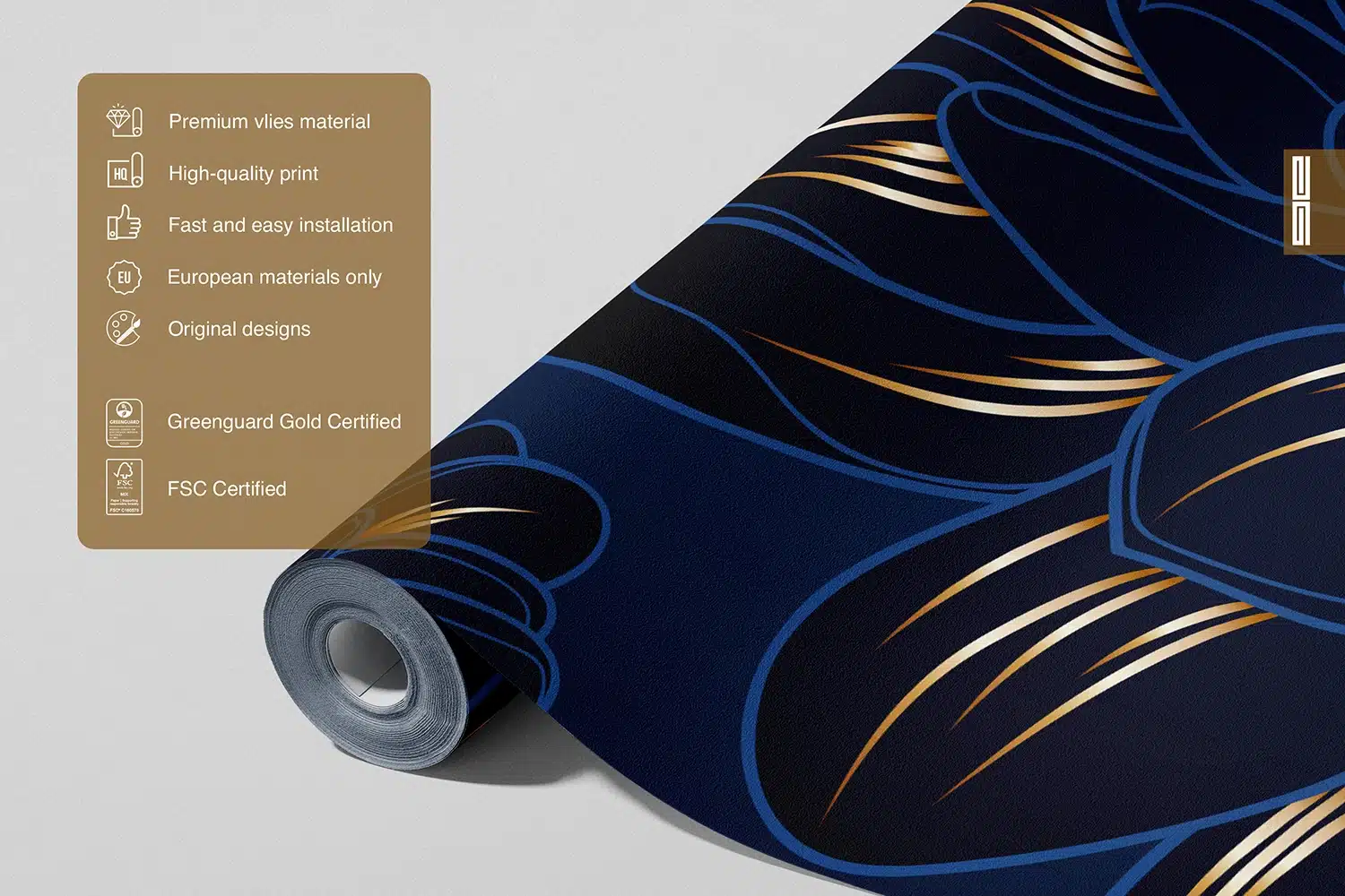 Custom Size Wall Mural Chrysanthemums Leaves | Premium Non-Woven Wallpaper | FT5P352003 5