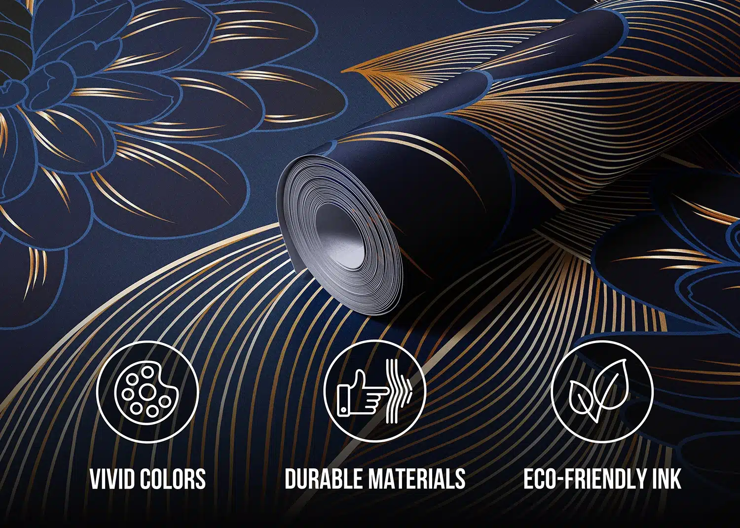 Custom Size Wall Mural Chrysanthemums Leaves | Premium Non-Woven Wallpaper | FT5P352003 4