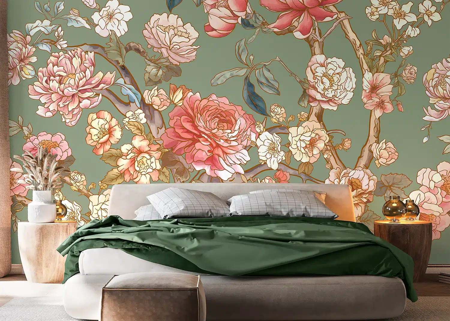 Custom Size Wall Mural Blossom Trees | Premium Non-Woven Wallpaper | FT5P352021 4