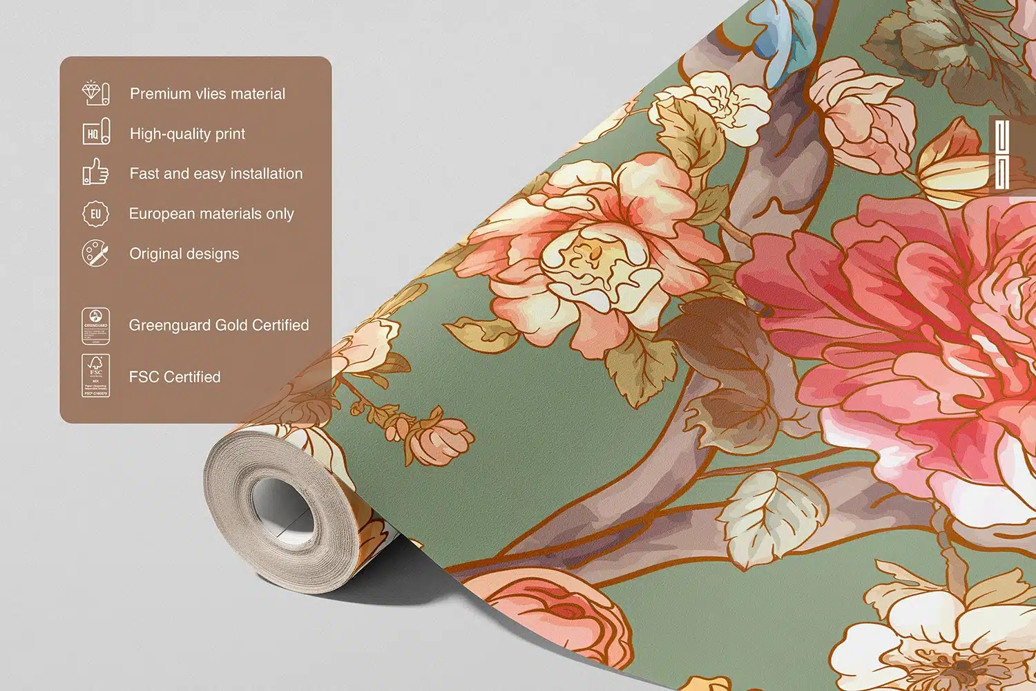 Custom Size Wall Mural Blossom Trees | Premium Non-Woven Wallpaper | FT5P352021 6