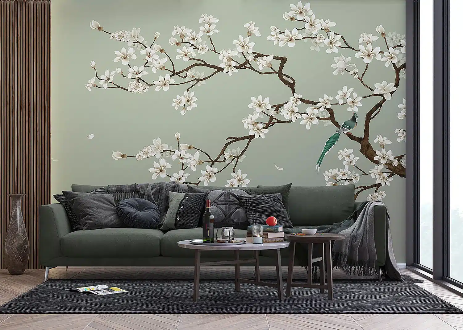 Green Chinoiseri | Made-to-Measure Wallpaper | Wallever | FT5P 352027 4