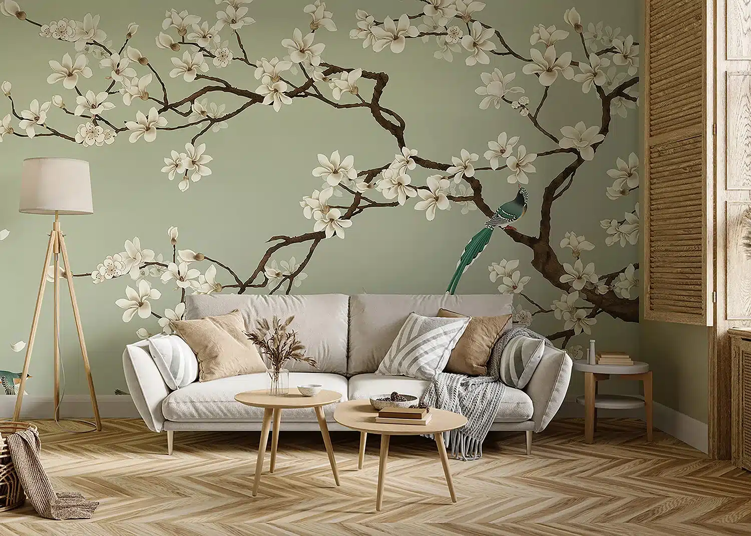 Green Chinoiseri | Made-to-Measure Wallpaper | Wallever | FT5P 352027 3