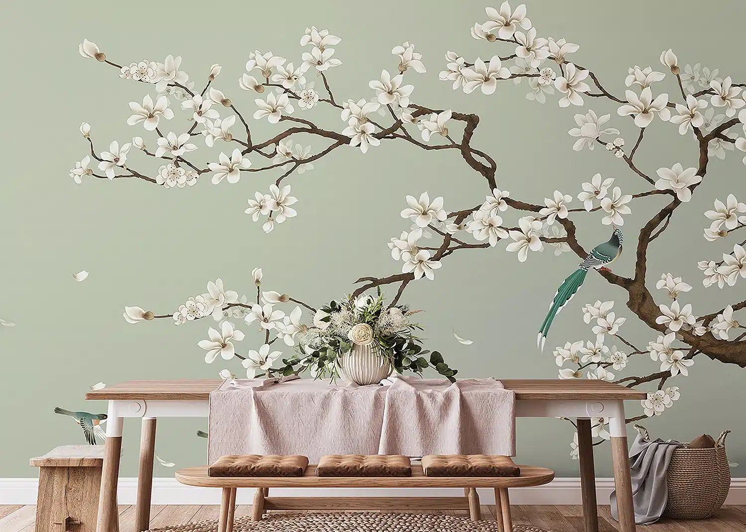Green Chinoiseri | Made-to-Measure Wallpaper | Wallever | FT5P 352027 2