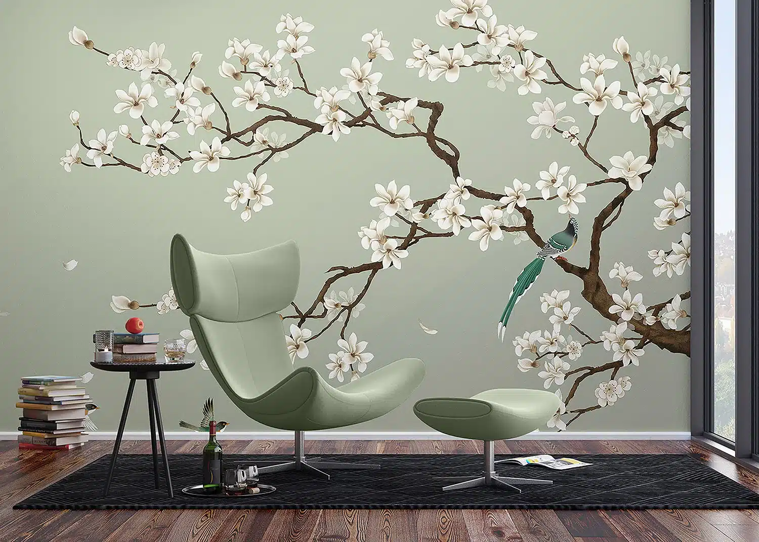 Green Chinoiseri | Made-to-Measure Wallpaper | Wallever | FT5P 352027