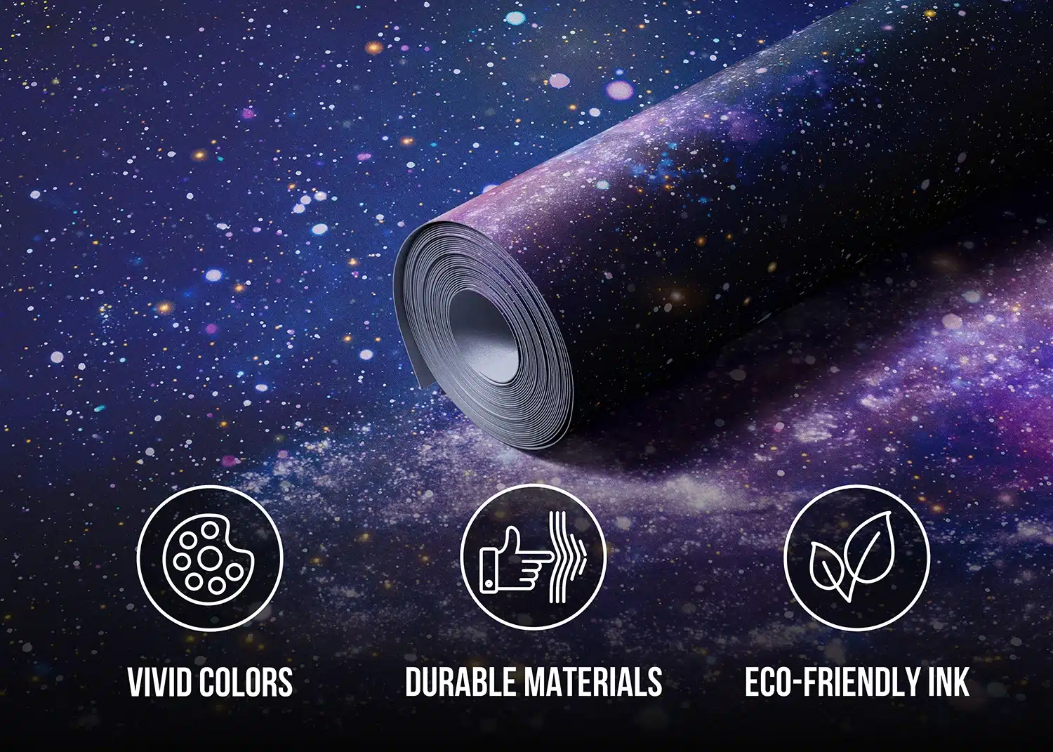 Custom Size Wall Mural Galaxy | Premium Non-Woven Wallpaper | FT5P352041 5