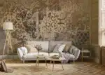 Wall Mural Golden Accents, 375 x 270 cm, FT5P 352043