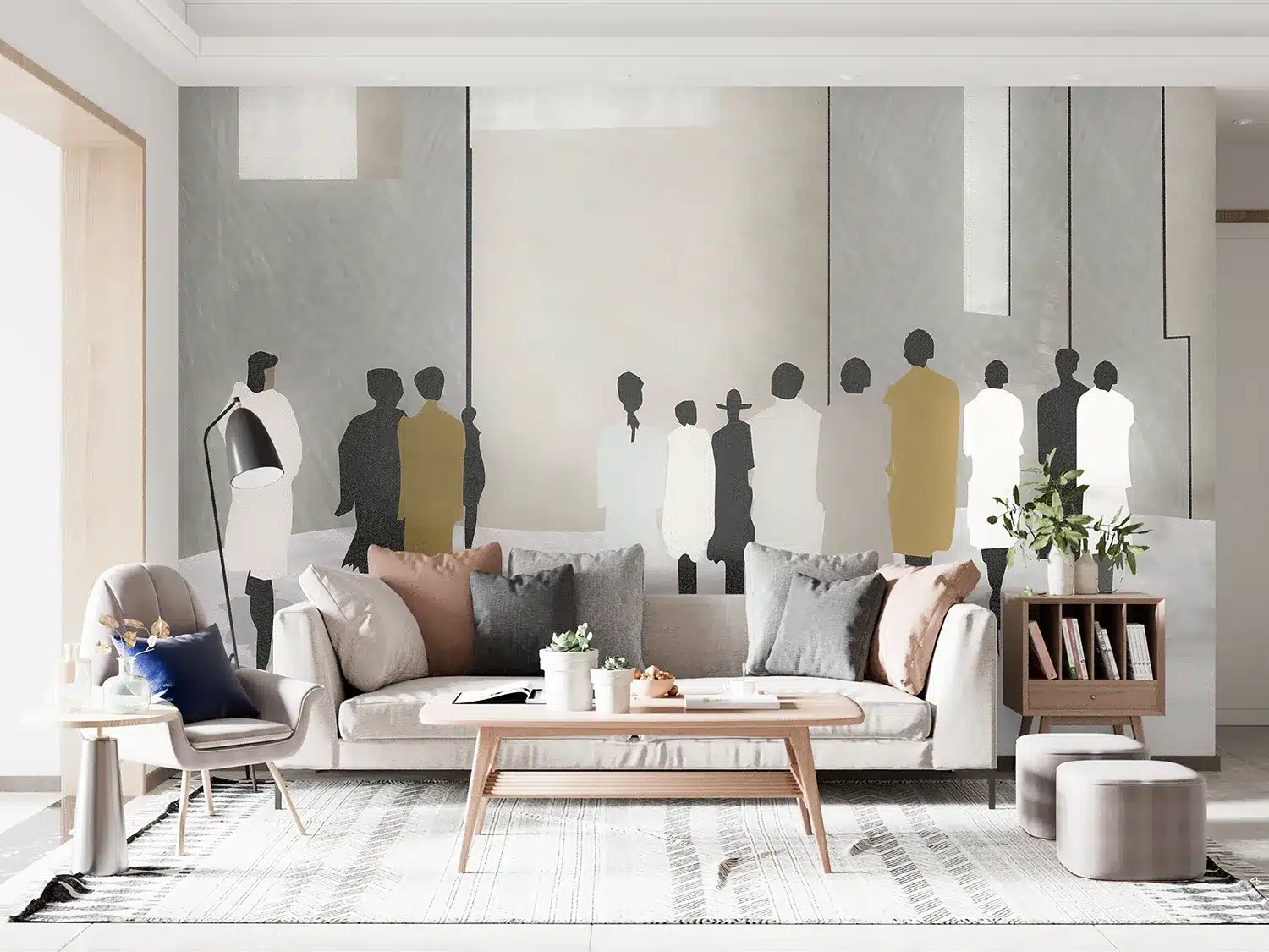 Drawn People | Made-to-Measure Wallpaper | Wallever | FT5P 352045