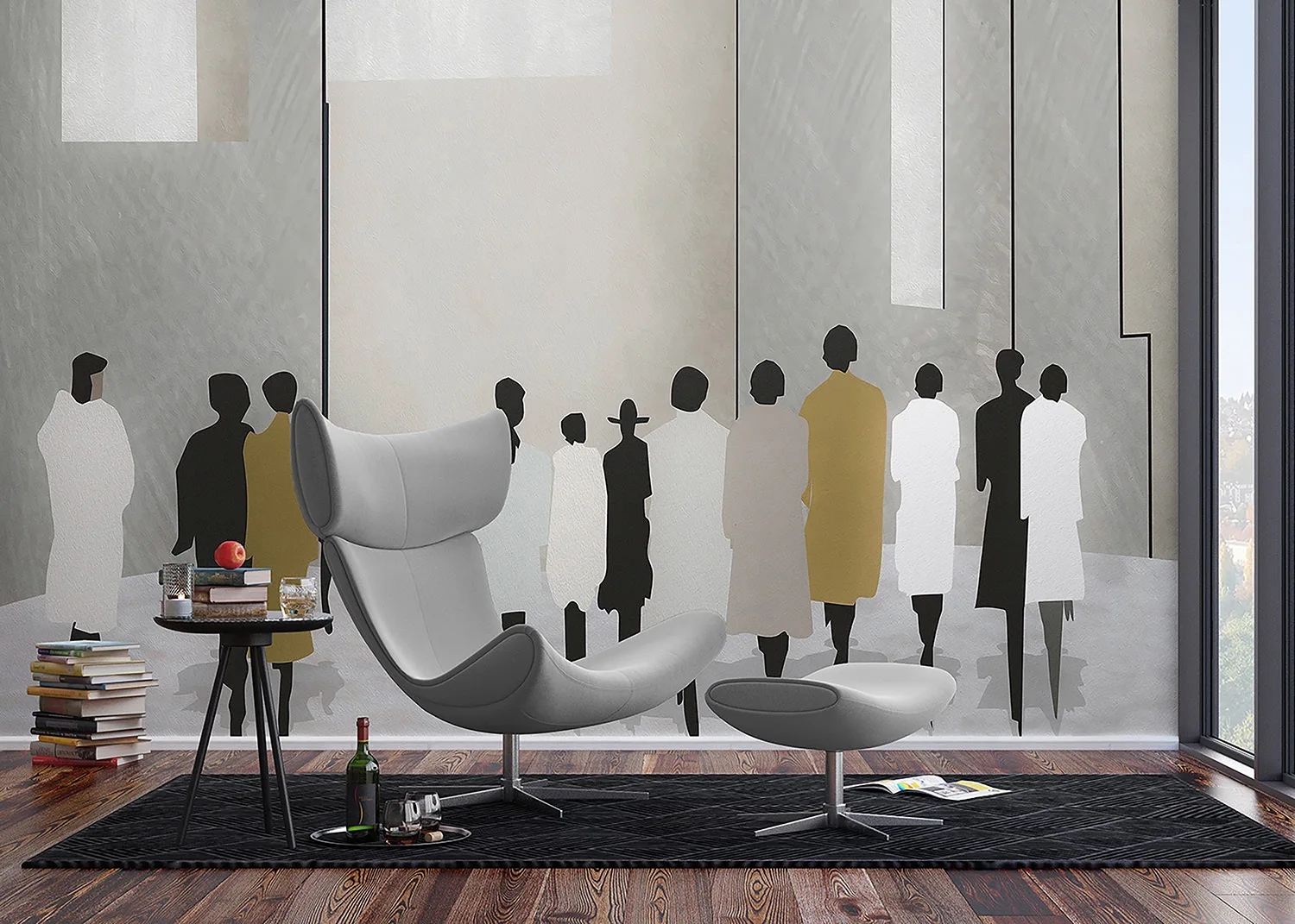 Drawn People | Made-to-Measure Wallpaper | Wallever | FT5P 352045 3