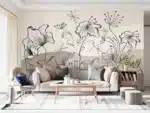 Wall Mural Abstract Botanical Flow, 375 x 270 cm, FT5P 352075