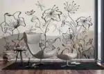 Wall Mural Abstract Botanical Flow, 375 x 270 cm, FT5P 352075