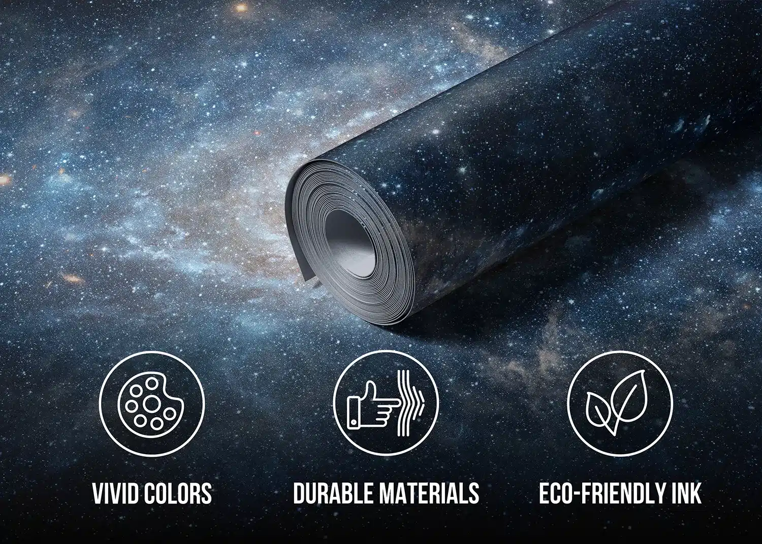 Custom Size Wall Mural Galaxy Background | Premium Non-Woven Wallpaper | FT5P352097 3